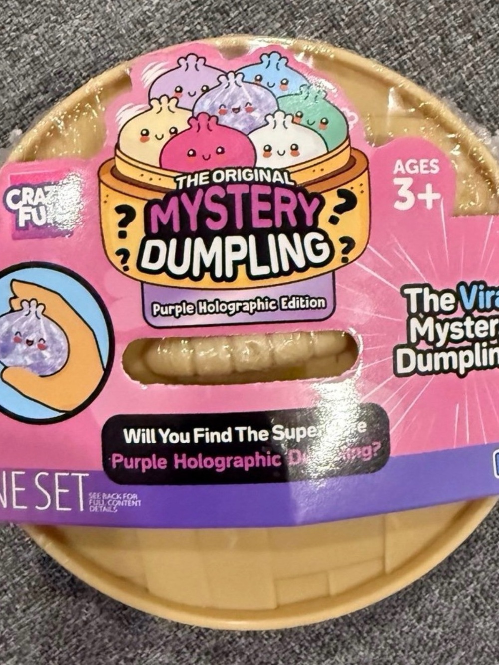 RARE Rms Purple Holographic Mystery Squishy Dumpling